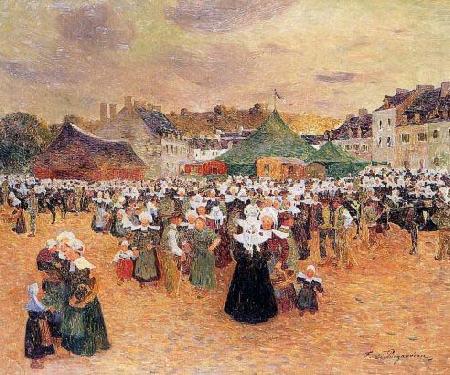 unknow artist The Fair at Pont-Aven oil painting picture